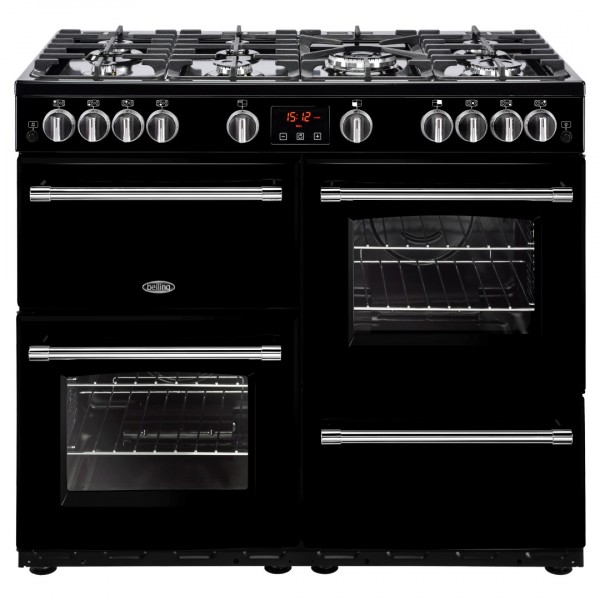 Belling Farmhouse 100G Blk Gas Range Cooker