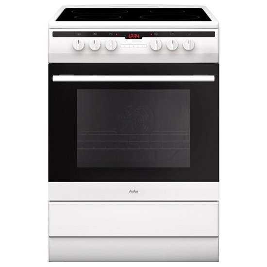 Amica 608CE2TAW Whi Electric Cooker
