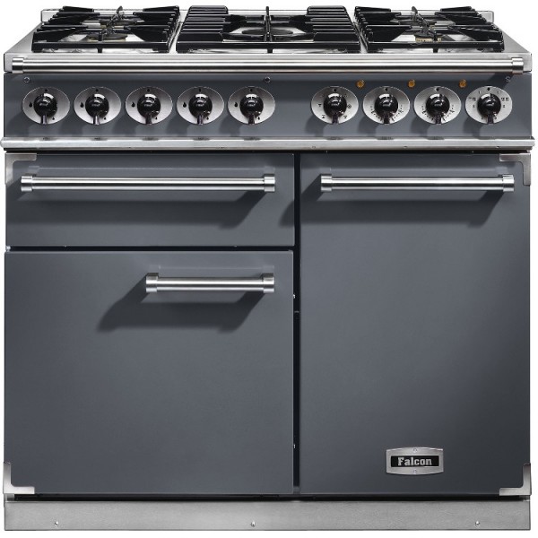 Falcon 1000 DX DF Slate Nickel 102200 Dual Fuel Range Cooker