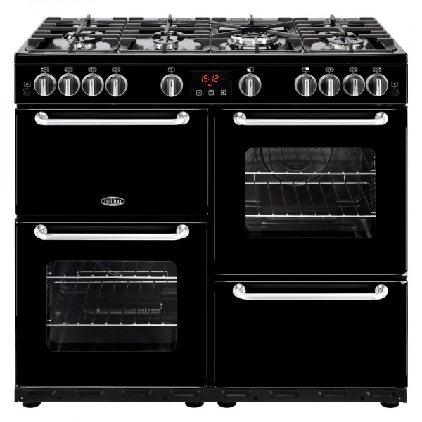 Belling Appliances Ltd Sandringham 100G Blk Gas Range Cooker