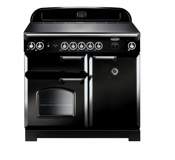 Rangemaster Classic 100IND Black Chrome 117120 Electric Range Cooker