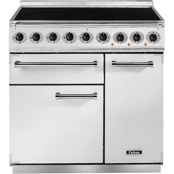 Falcon 900 DX IND White Nickel 82430 Electric Range Cooker