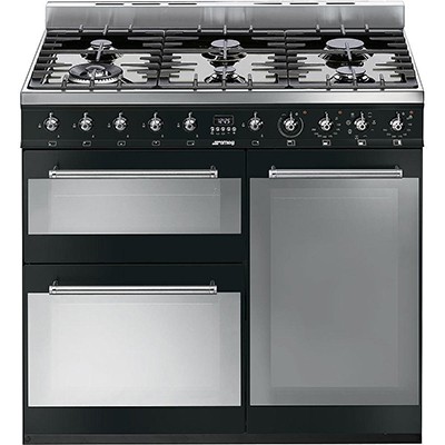 Smeg SY93BL Dual Fuel Range Cooker