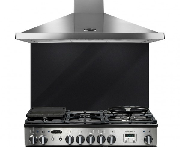Rangemaster 10761 UNBSP1092MB 110CM GLASS MET BLK SPLASHBACKS