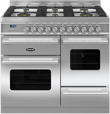 Britannia RC-10XGG-DE-S Dual Fuel Range Cooker