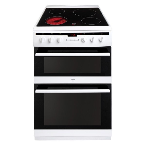 Amica 608DCE2TAW Whi Electric Cooker
