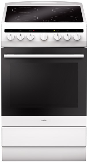 Amica 508CE2MSW Whi Electric Cooker