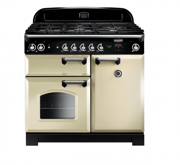 Rangemaster Classic 100DF Cream Chrome 116890 Electric Range Cooker