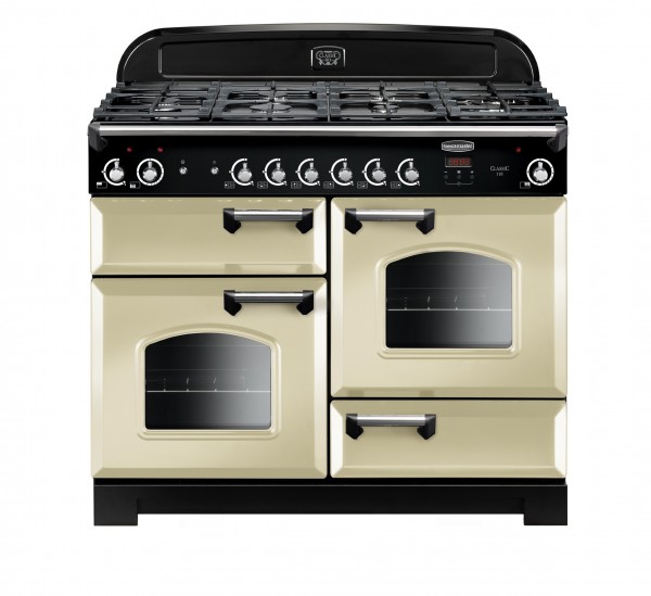 Rangemaster Classic 110G Cream Chrome 116670 Gas Range Cooker