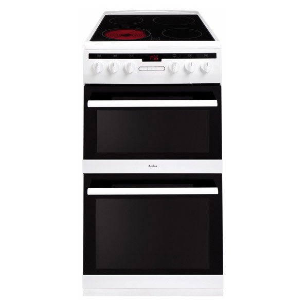 Amica 508DCE2TAW Whi Electric Cooker