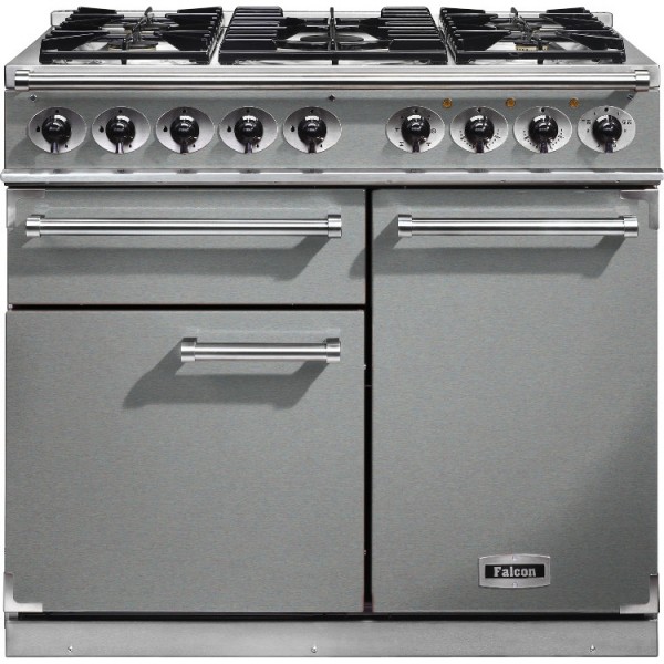 Falcon 1000 DX DF SS Chrome 98590 Dual Fuel Range Cooker