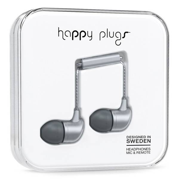Happy Plugs In Ear Heaphones in Space Grey