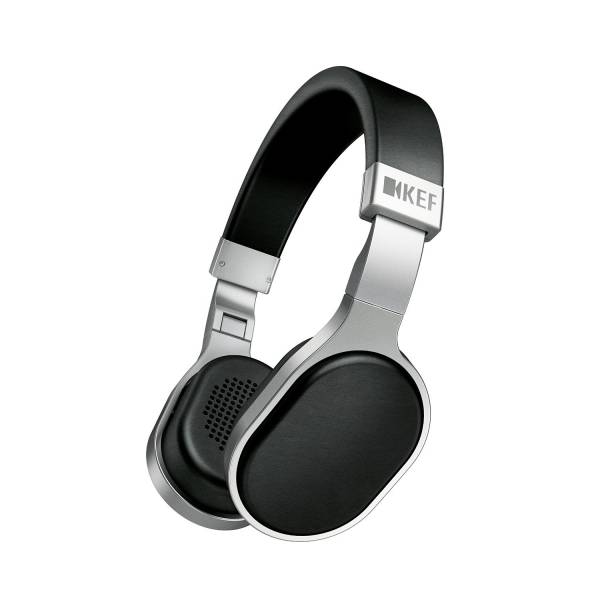 KEF M500 On-Ear Headphones in Silver and Black