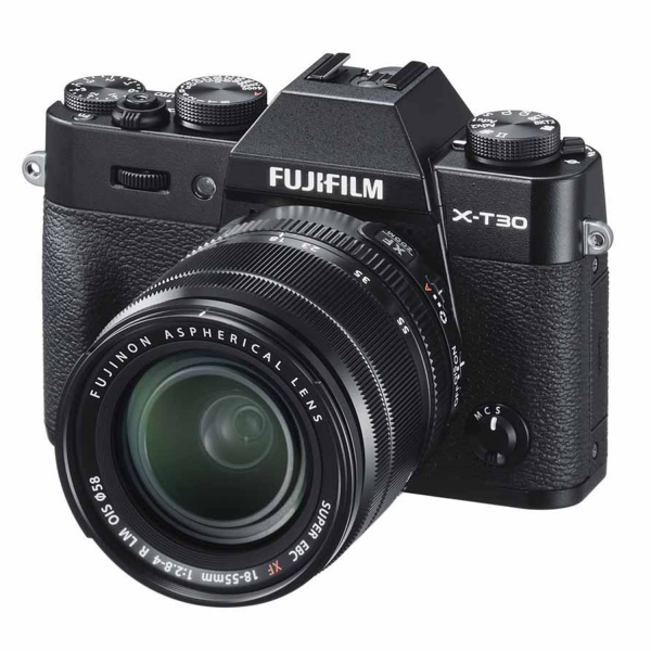 Fujifilm X-T30 Mirrorless Camera in Black with XF18-55mm Lens