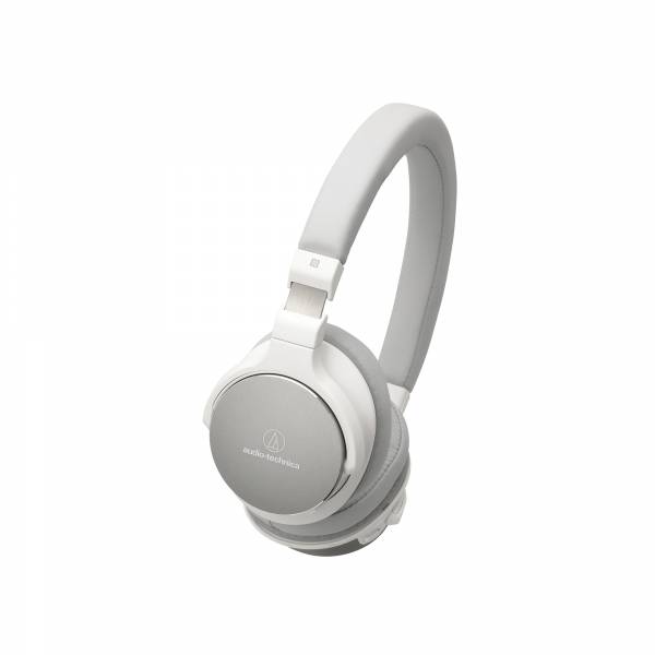 Audio-Technica ATH-SR5BT High Resolution Bluetooth NFC On-Ear Headphones in Whte