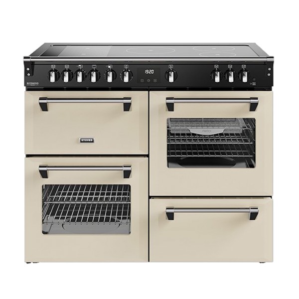 Stoves 444411879 Richmond Deluxe 110cm Wide Electric Induction Range Cooker in Cream