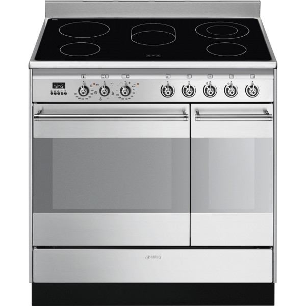 Smeg SUK92CMX9 Stainless Steel Double Range Cooker with Ceramic Hob