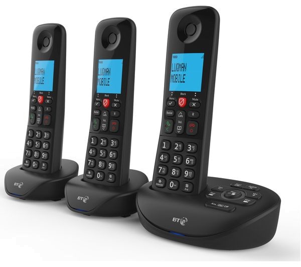 BT Essential Cordless Phone Triple Set with Answer Macine G Craggs Ltd