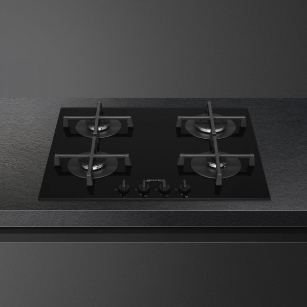 Smeg PV264B 60cm Cucina Gas On Glass Hob