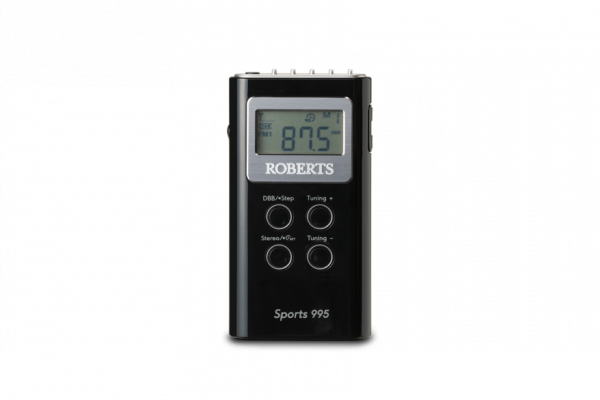 Roberts Sports 995 FM/AM Portable Black Radio