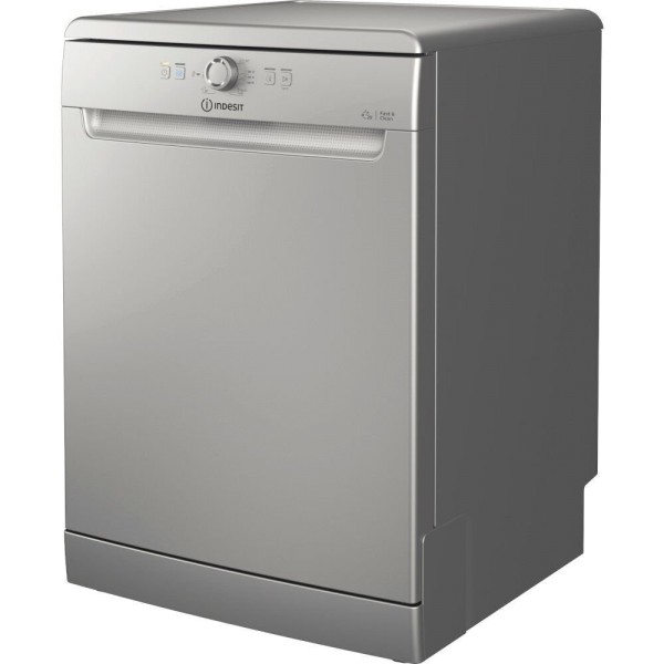 Indesit D2FHK26SUK 60cm Silver 14 Place Setting Dishwasher
