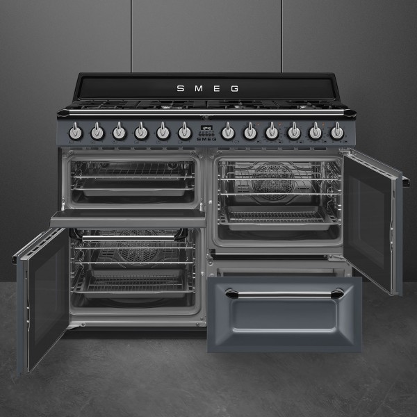 Smeg TR4110GR 110cm Wide Dual Fuel Victoria Range Cooker