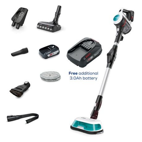 Bosch BCS71HYGGBKIT Unlimited 7 Cordless Vacuum Cleaner & Mop With A Free Battery