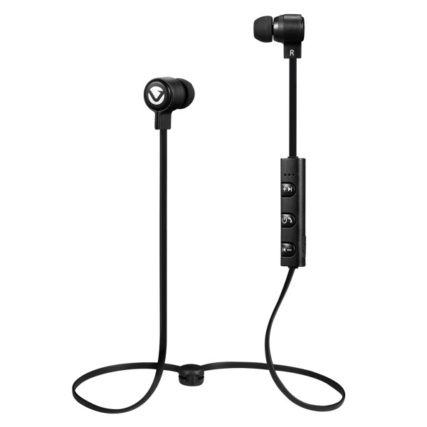 Volkano VBS-201-BK Rush Series Black Bluetooth Earphones