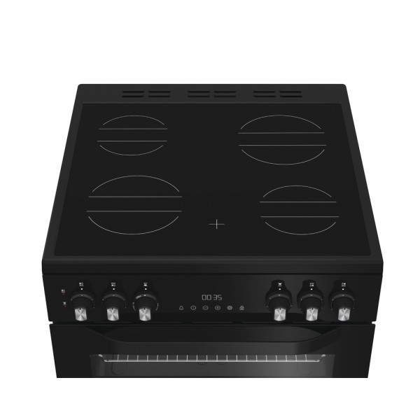 Hotpoint HTE6VDCB1 60cm Wide Electric Ceramic Cooker