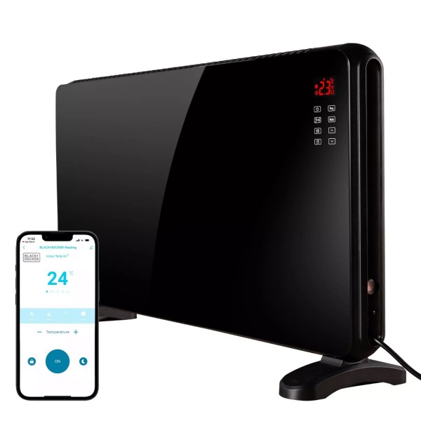 Black &amp; Decker BXCV41011GB 2KW Smart Glass Panel Heater