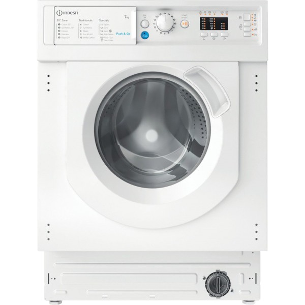 Indesit BIWMIL71252UKN 7kg Built In Washing Machine