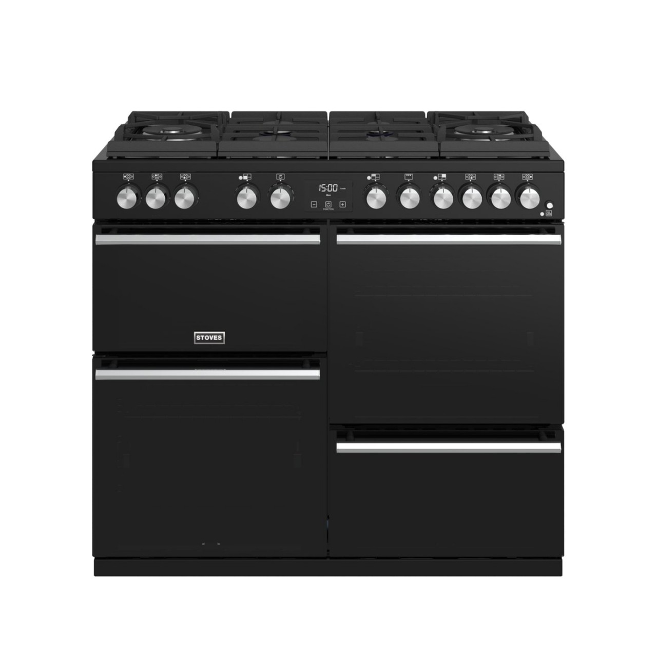 Stoves Precision Deluxe S1000DF GTG 100cm Wide Dual Fuel Range Cooker