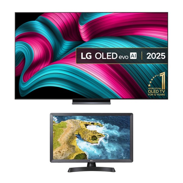 LG OLED83C5424KIT 83&quot; 4K OLED Smart TV with 24&quot; HD Ready TV Monitor
