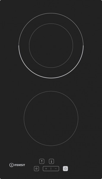 Indesit IRD2030B Electric 30cm Wide 2 Zone Ceramic Hob