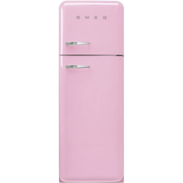 Smeg FAB30RPK6UK 60cm Retro Style Fridge Freezer Pink, Right Hand Hinge