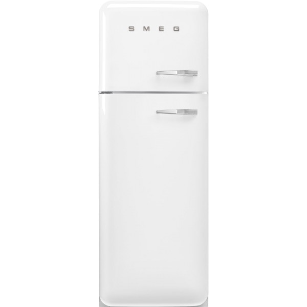 SMEG FAB30LWH6UK Retro Free Standing Refrigerator in White, Left hand hinge