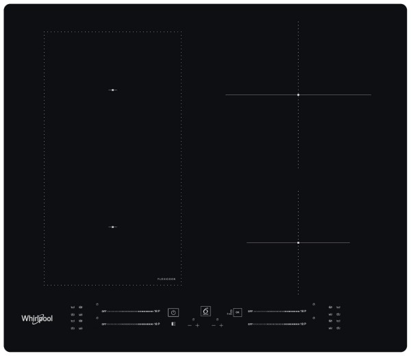 Whirlpool WLS7960NE 60cm Wide 4 Zone Induction Hob
