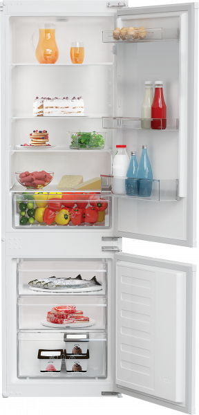 Zenith ZICSD473 54cm Wide 70/30 Manual Defrost Integrated Fridge Freezer