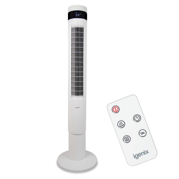 Igenix IGFD6043W 43&quot; White Digital Tower Fan