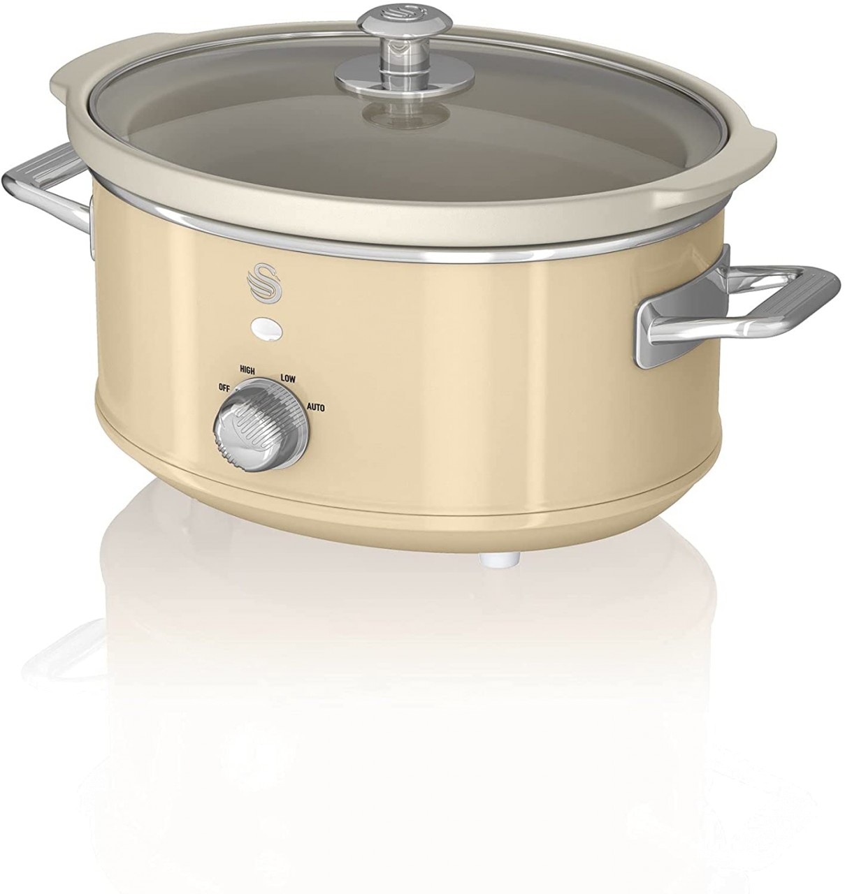 Swan SF17021CN Cream Retro 3.5L Slow Cooker