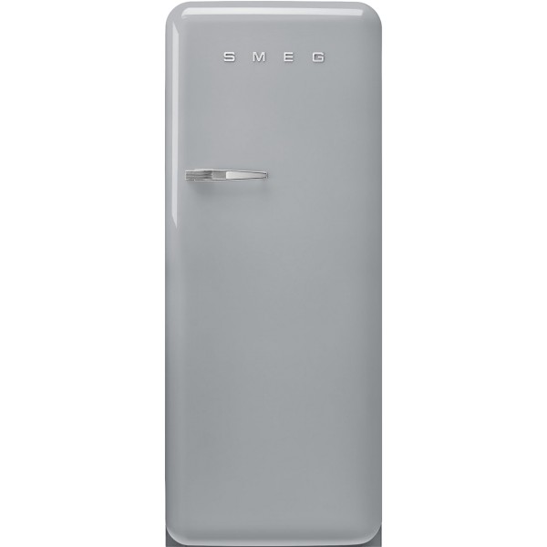 Smeg FAB28RSV5UK 60cm 50s Style Retro Silver Free Standing Fridge