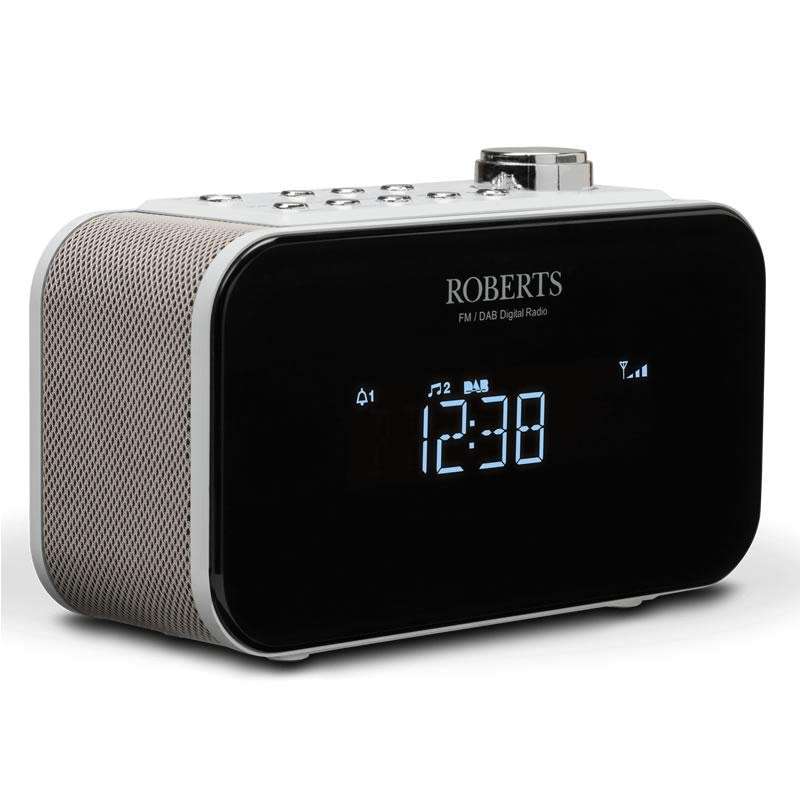 Roberts Ortus 2 White DAB Clock Radio Radios Audio Sound & Vision