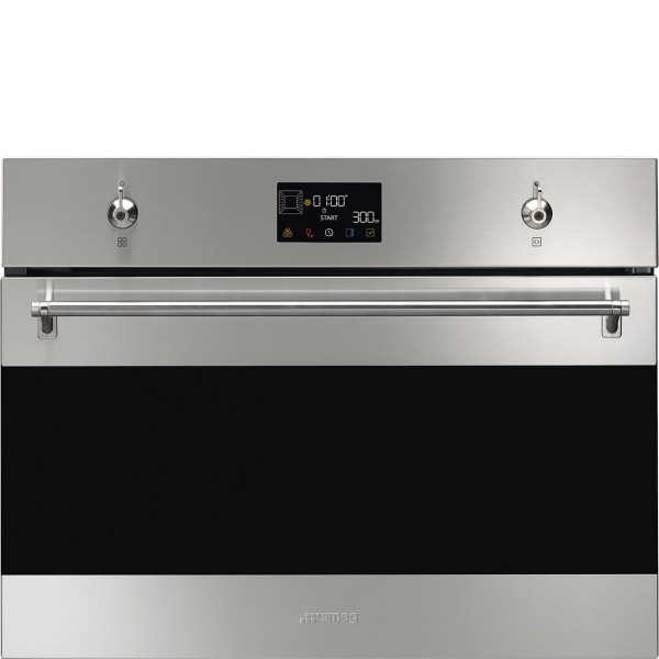 Smeg SO4302M1X 45cm Classic Combi Built-In Oven and Microwave