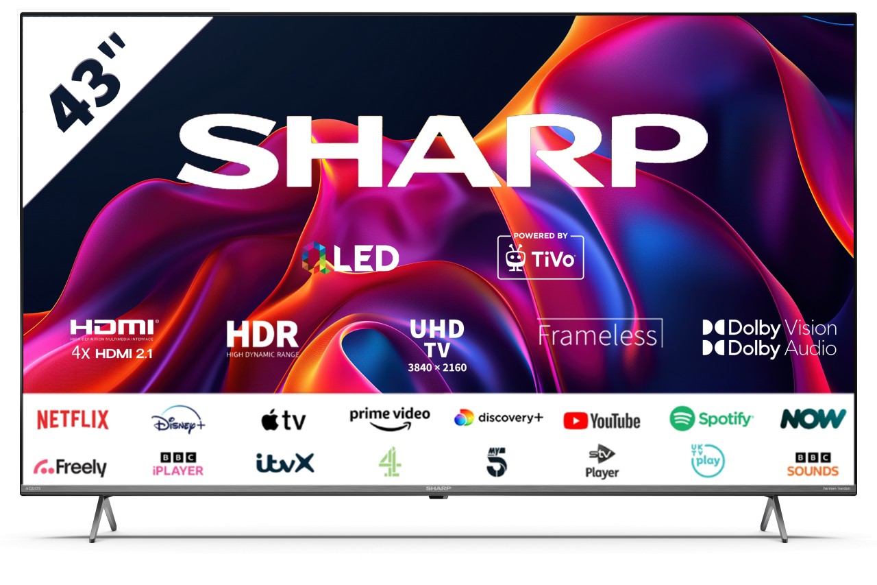 Sharp 4T-C43GM6245KS 43" 4K Smart TiVo TV