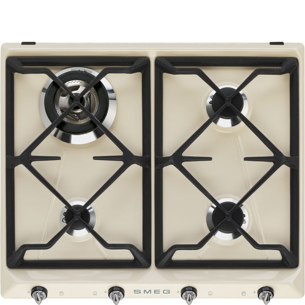 Smeg SR964PGH 60cm Victoria Cream Gas Hob
