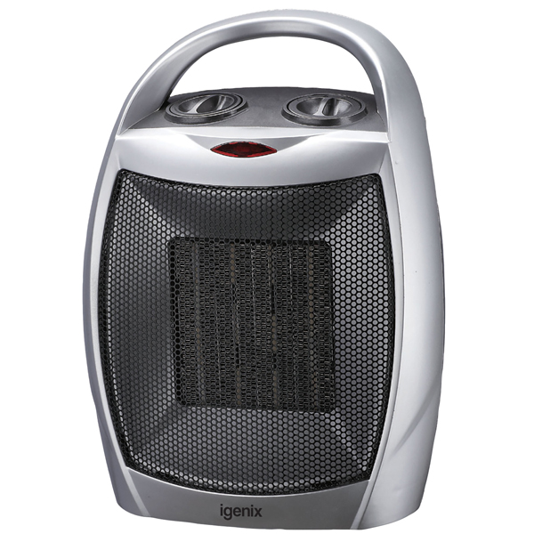 iGenix IG9030 1800W Ceramic Fan Heater in Silver G Craggs Ltd