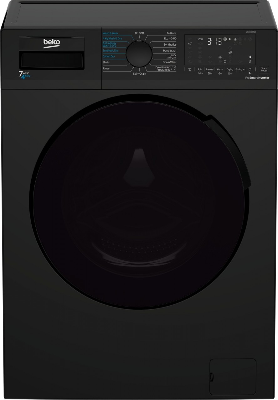 Beko WDL742431B 7kg & 4 kg Washer Dryer Black