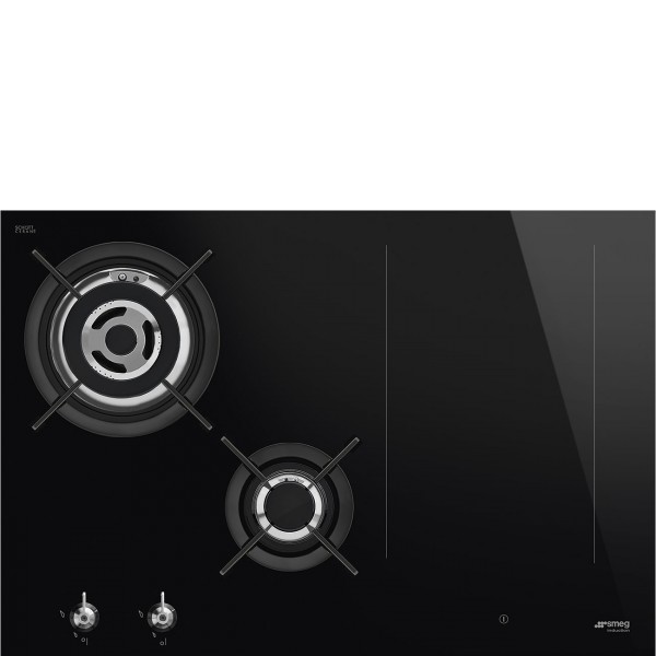 Smeg PM3743D 75cm Classic Dual Fuel Black Hob