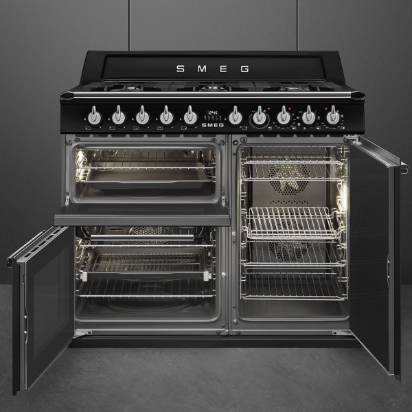 Smeg TR103BL 100cm Wide Victoria Dual Fuel Range Cooker