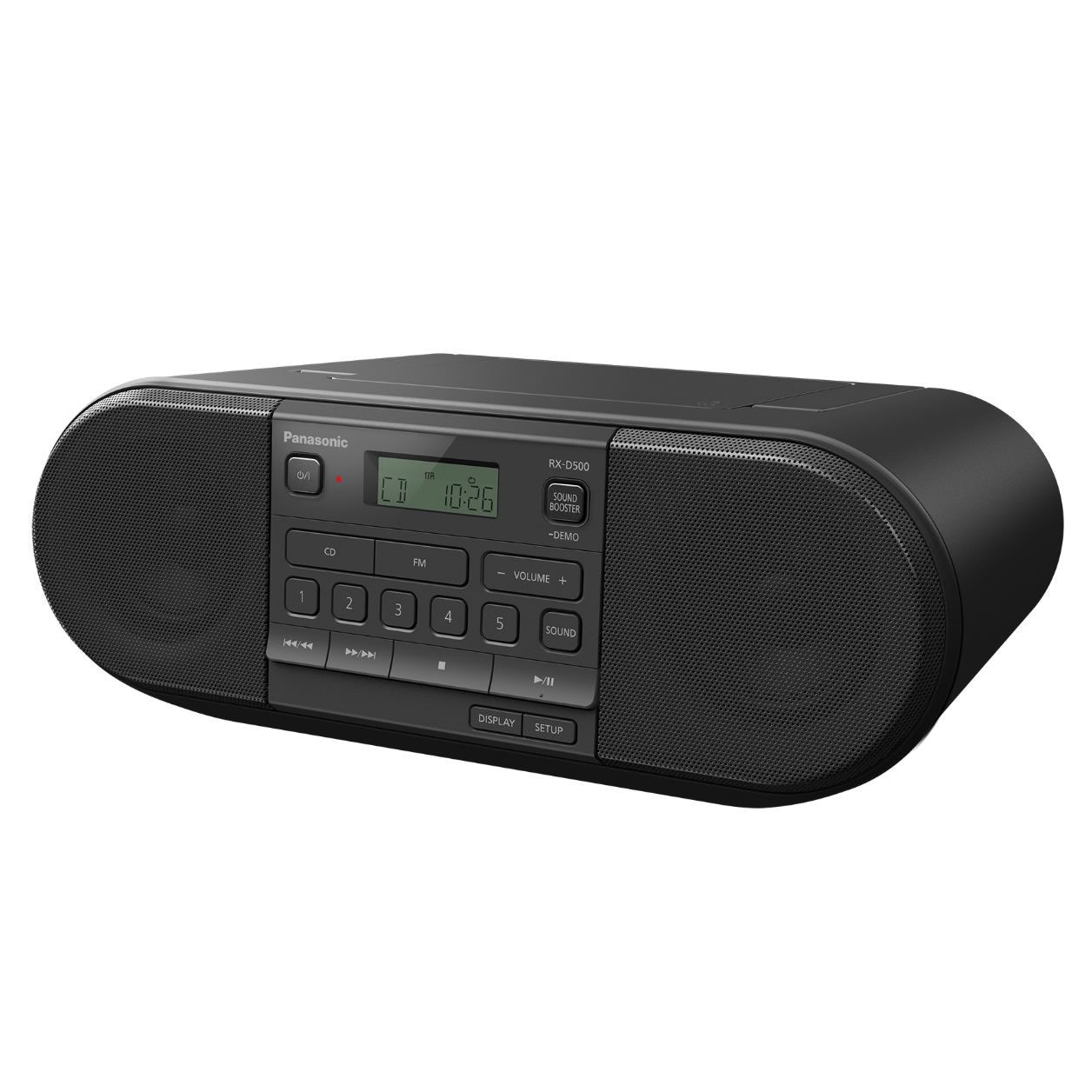 Panasonic RX-D500EB-K Portable Radio & CD Boombox